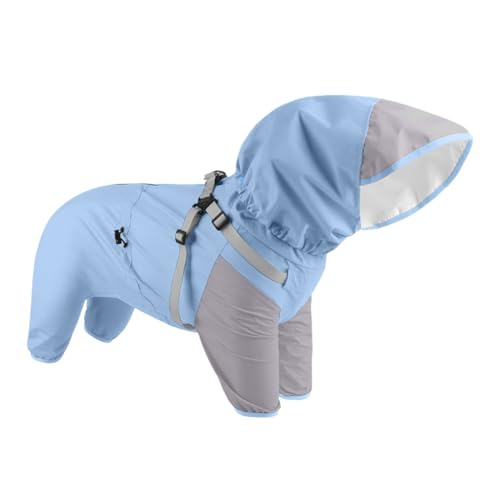 Yhsioaklo Haustier-Regenmantel, Kapuzenponcho – wasserdicht, reflektierend, für Hunde und Welpen bei Regenwetter, Spaziergänge im Freien, Reisen Yhsioaklo Haustier-Regenmantel, Kapuzenponcho – wasserdicht, reflektierend, für Hunde und Welpen bei Regenwetter, Spaziergänge im Freien, Reisen von Yhsioaklo