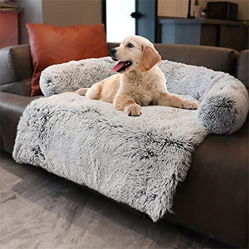 Hundebett Flauschige Hundedecke, Hundebett Couch Für Sofaschutz, Kofferraumschutz Hundedecke, Super Softe Plüsch Zwinger, Hundedecke Waschbar Decke Warmes Katzenbett Sofa Matte von YiLang