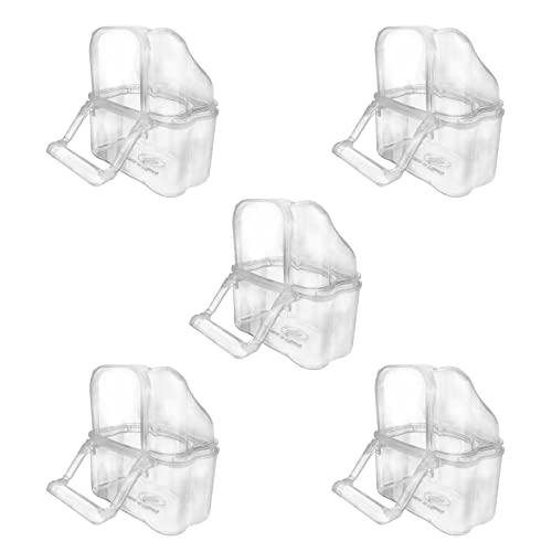 Vogelfutterstation für Papageien, transparent, für Vögel, Käfig, für den Außenbereich, 5 Stück von YiNLuax