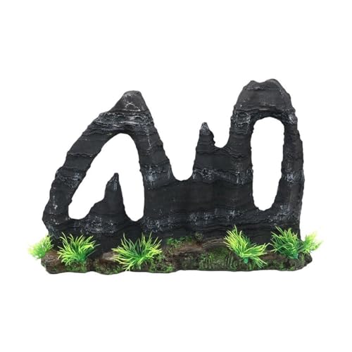 YiQinzcxg Harzrockery Für Fishtanks Dekoration Natürliche Lookings Rock Mountain Figur Für Verschiedene Aquarien Landschaftsgestaltung Ornament von YiQinzcxg