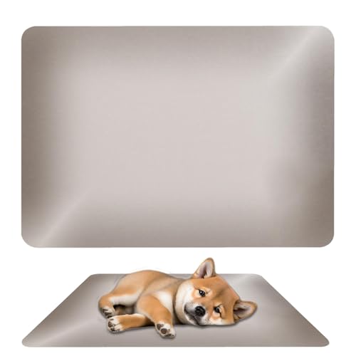 Yianyal Bunny Cooling Pad, Bunny Cooling Matte,19,6x11.8inch wiederverwendbares Großes Aluminium Pet Cooler Plate - Wärmeissipationsplatte, Hamster Chiller Cool Matte für heißes Wetter, Heimkomfort von Yianyal