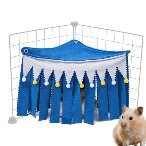 Yianyal Guinea Corner – Fleece-Schlafzelt für kleine Haustiere – waschbares Peekaboo-Spielzeug, Käfigzubehör für Chinchillas, Frettchen, Igel, Rennmäuse von Yianyal