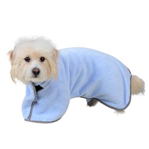 Yianyal Hunde-Trockenmantel, schnell trocknend, leicht, weich, maschinenwaschbar, sehr saugfähig, tragbar, für kleine und mittelgroße Hunde von Yianyal