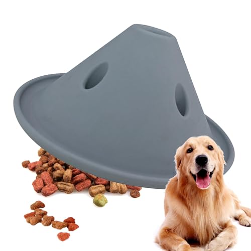 Yianyal Hundenapf für langsames Fressen – Anti-Erstickungs-Puzzle-Hundenapf, Silikon-Haustier-Futterstation, interaktiver Futternapf, Lecknapf, Futterspender für Katzen und Hunde von Yianyal