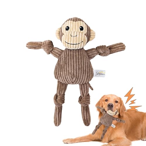 Yianyal Hundespielzeug aus Plüsch, quietschendes Kauspielzeug für Haustiere, wiederverwendbar, quietschendes Kauspielzeug für kleine und mittelgroße Haustiere von Yianyal