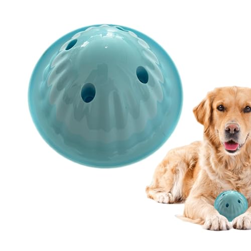 Yianyal Hundespielzeug mit Futterspender – Kau- und Spiel-Ball, langsames Füttern, robustes Puzzle-Spielzeug für Gehirnstimulation, Zahnreinigungsspielzeug für Mundgesundheit von Yianyal