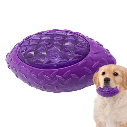 Yianyal Interaktives Kauspielzeug für Hunde – Kauspielzeug aus Gummi für Hunde, tragbare, interaktive leuchtende elastische Bälle für mittelgroße Welpen von Yianyal