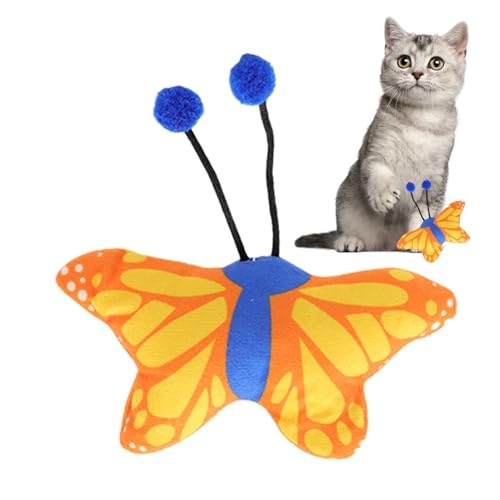 Yianyal Katzenminze Katzenspielzeug – interaktives Spielzeug für Kätzchen, Anti-Bissschutz, robust, schöne Katzenminze, bequemes Plüsch-Katzenspielzeug für Haustiergeschenke von Yianyal