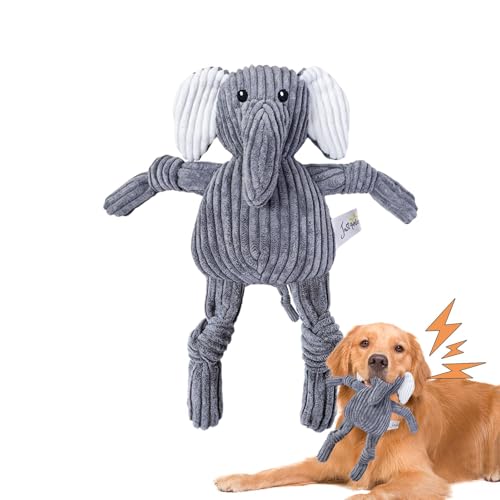 Yianyal Kauspielzeug für Hunde – Plüsch-Kauspielzeug mit Quietschelement, wiederverwendbares Tier-Kauspielzeug, Plüsch-Hundespielzeug für kleine, mittelgroße Haustiere von Yianyal