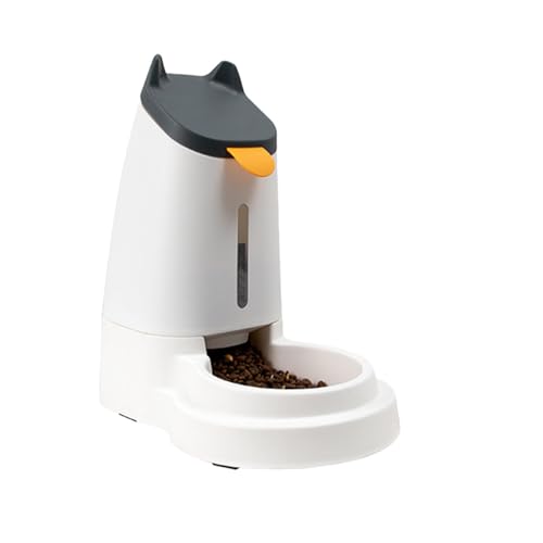 Yianyal Pet Feeder Katzenfutterspender | Katze Automatischer Spender Wasser | Wiederverwendbarer Katzenwasser- und Futterspender für mittelgroße kleine Hunde Haustiere Katzen von Yianyal