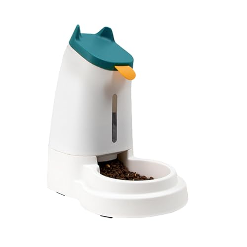 Yianyal Pet Feeder und Wasserspender | Katze Automatischer Spender Wasser - Wiederverwendbarer Katzenwasser- und Futterspender für mittelgroße kleine Hunde Haustiere Katzen von Yianyal