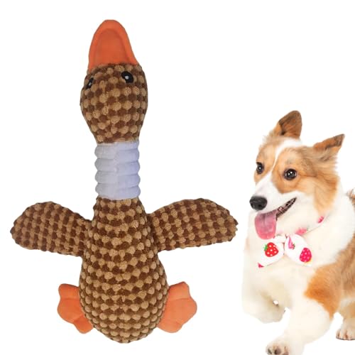 Yianyal Quietschendes Kauspielzeug für Hunde, interaktives Kauspielzeug, bissfestes Geräuschmachendes Tierspielzeug, lindert Zahnungsbeschwerden von Yianyal