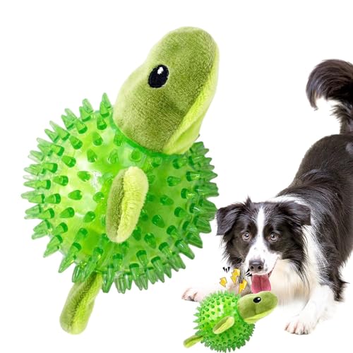 Yianyal Spiky Ball Hundespielzeug, stark & federnd Welpen Kauspielzeug zum Zahnen, Stachelball schwimmendes Hundespielzeug, Hundespielzeug Bälle für Welpen, kleine, mittelgroße und große Hunde, von Yianyal