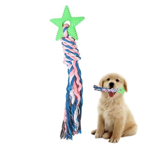 Yianyal Welpenkauspielzeug – Star Puppy Chew Toy – Tragbares Hund Interaktives Beißseil Kauspielzeug für Welpen, Hund, kleine Katze und Haustier von Yianyal