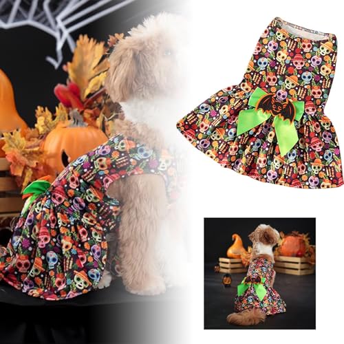 Yiartion Haustier Kostüm Halloween Party Hund Halloween Fledermaus Kleid Set Bunte Halloween Hund Kostüm Set Halloween Party Kostüm von Yiartion