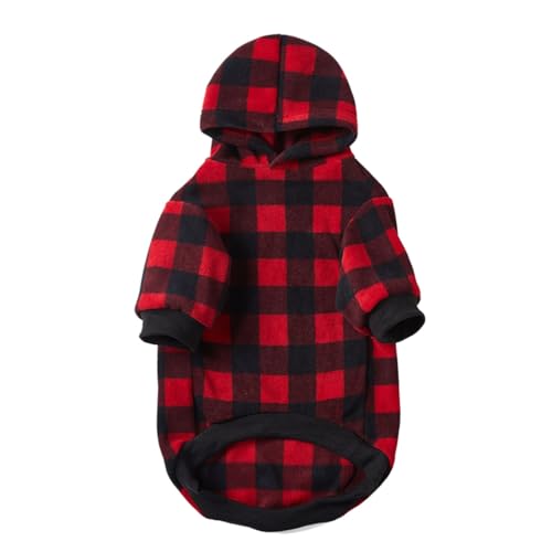 Yiartion Warmes Fleece Hirsch Haustier Kostüm Hund Kostüm Haustier Katze Lustige Feiertagsparty Cosplay Santa Dress Up Kleidung für Katzen und kleine Hunde Kleid von Yiartion