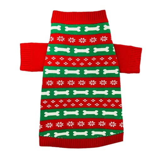 Yiartion Weihnachtshund Pullover 2024 Neue beliebte Haustier Kleidung Herbst und Winter warme Freizeitkleidung von Yiartion