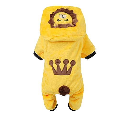 Yiartion Welpen Kleidung Kühe Hundekleidung Rinder Kleidung Rollenspiel Kleidung Haustier Zubehör Winter Pyjamas Overalls Hund Wolle Jacken von Yiartion