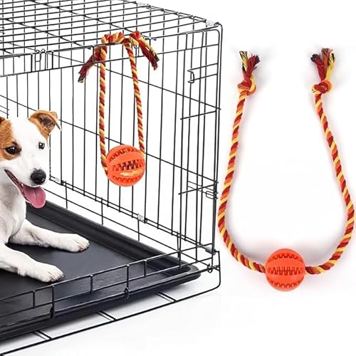 YiePhiot Interaktives Hundespielzeug, Kisten-Trainingshilfe für Welpen, reduziert Stress und Angst, Erdnussbutter, Hundefutter, Leckerli-Spender, Spielzeug (orange) von YiePhiot