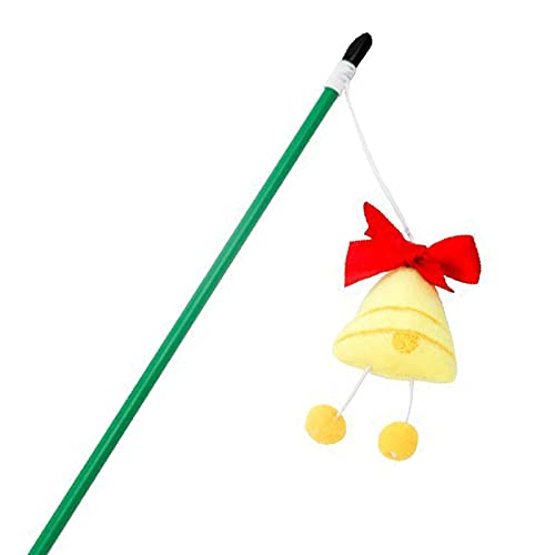 Yiifunglong Katze necken Stick Wand Spielzeug,Cats Stick Weihnachten Element Puppe Dekompression Bissfest Cute Cats Wand Plüsch Puppe Pompom Spielzeug Haustier Geschenk - Random Style von Yiifunglong