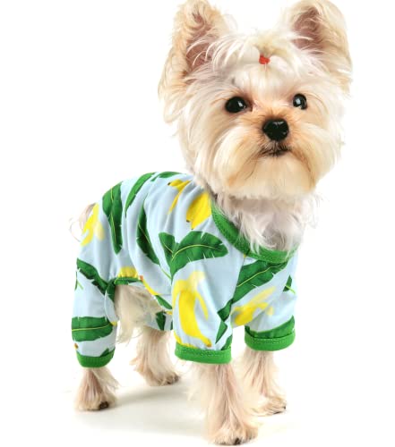 Hunde-Pyjama für kleine Hunde, weicher, dünner Schlafanzug, Jammies, Katze, Hund, Sommer, Haustier, niedlich, Welpen, Kleidung, Outfits für Hunde, Jungen und Mädchen von Yikeyo