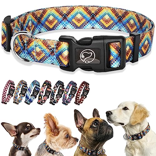 Hundehalsband (M, Diamond Plaid) von Yikeyo