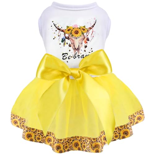 Hundekleid für Frühling und Sommer, Hundekleid für kleine Hunde und Mädchen, Hunderock, weibliche Welpenkleider, Haustierkleid, Yorkie, Chihuahua, Tüllkleid, Geburtstagsparty, Spitzenkostüm, Tutu-Rock von Yikeyo