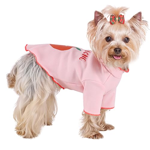 Hundekleidung für kleine Hunde, Baumwolle, dehnbar, für kleine Hunde, Welpen-Outfits für kleine Hunde, weibliche Männer, Frühling, kleine Hundekleidung, Sommer-Welpenkleidung für kleine Hunde (Rosa, von Yikeyo