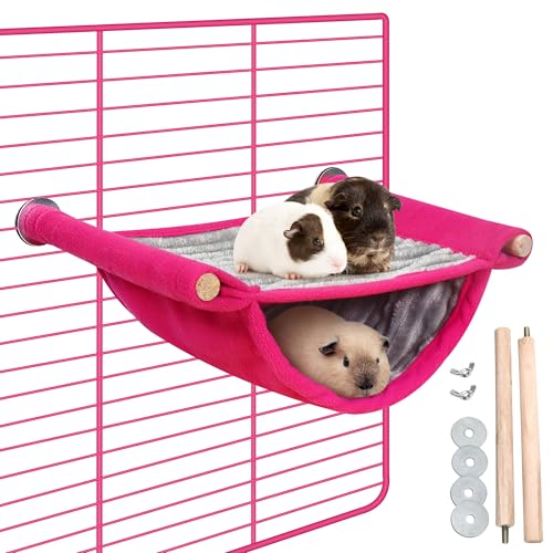 Hamster-Hängemattenhaus, Maus-Ratten-Hängematte, waschbar, Meerschweinchenbett, Hängeschaukel, Winter, warmes Bett, kleines Haustier, doppellagig, Suger Glider, Käfigzelt, Hüttennest für Hamster, von YingBiao