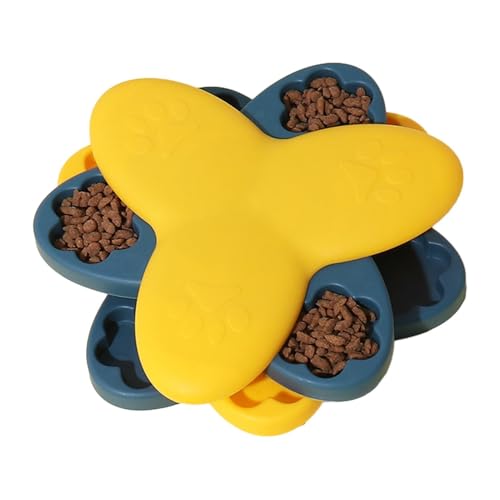 Yiohejy Hunde-Puzzle-Spielzeug, interaktiver drehbarer Futternapf für Hunde, geistige Stimulationsspiele, Bereicherung, Welpenspielzeug für kleine, mittelgroße und große Welpen zu Hause Yiohejy Hunde-Puzzle-Spielzeug, interaktiver drehbarer Futternapf für Hunde, geistige Stimulationsspiele, Bereicherung, Welpenspielzeug für kleine, mittelgroße und große Welpen zu Hause von Yiohejy