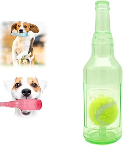 Yiokii Crunchnplay Flaschenspielzeug Hundespielzeug Wasserflasche Cruncher, Wasserflasche Hundespielzeug, Flasche Kauspielzeug für Hunde Plastikflasche Spielzeug für Hunde, Hundespielzeug von Yiokii