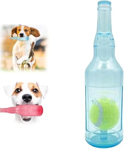 Yiokii Crunchnplay Flaschenspielzeug Hundespielzeug Wasserflasche Cruncher, Wasserflasche Hundespielzeug, Flasche Kauspielzeug für Hunde Plastikflasche Spielzeug für Hunde, Hundespielzeug von Yiokii