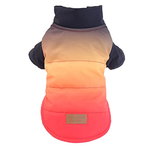 Yirepny Wasserdichter Hundemantel für den Winter, warme Jacke mit Loch für Geschirr, Outdoor-Sport, wasserdichte Hundekleidung, Outfit, Weste für kleine und mittelgroße Hunde, Chihuahua, Teddy, Bomei, Schnauzer, Rot, XL von Yirepny