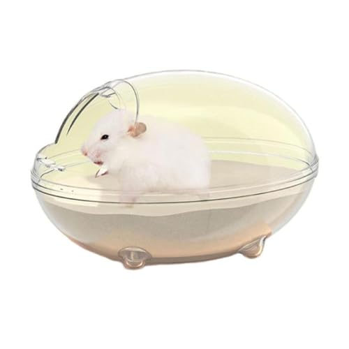 Hamster Clear Bathroom Durable Plastic Dry Bath Container Transparent Sand Box For Chipmunk Mouse Gerbil Easy To Clean Hamster Bathing Sand Bowl Bathroom Sand Box House Bathing Container For Hamster von Yisawroy