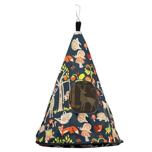 Yisawroy Papageiennest Sommer Hängematte Happy Snuggling Hanging Tent Warm House Small Animal Hideouts For Small Medium Birds Bird Warm Nest Hammock For Cage Papageien Snuggling Small Animal Bed House von Yisawroy