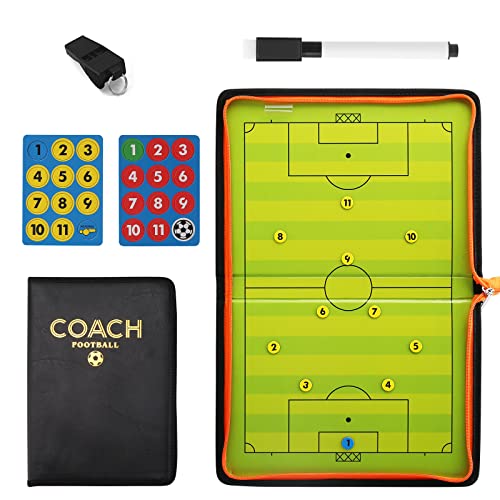 Yissone Fußball Coaching Board Coaches Taktische Magnetische Strategietafel mit Radiergummi Marker Stift von Yissone