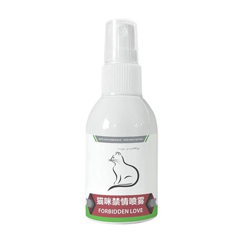 Yiurse Cat Calming Pheromon Spray, 50ml Cat Calming Spray, Effektive Langzeitlösung, Beruhigendes Pheromon für männliche oder weibliche Katzen von Yiurse