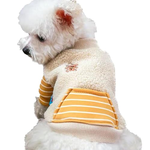 Yiurse Hundemantel für kaltes Wetter, warmer Haustiermantel, weiche und bequeme Winterjacke, Kleidung, Sherpa-Hundepullover für Frühling und von Yiurse