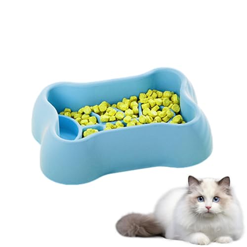 Yiurse Hundenapf Slow Feeder - Saugnapf Pet Bowl Anti-Ersticken Silikon Slow Feeder - Langsam Fressen Hundenäpfe für gesunde Ernährung, Anti-Rutsch-Futterschale Haustier Labyrinth Dish für Hunde & von Yiurse