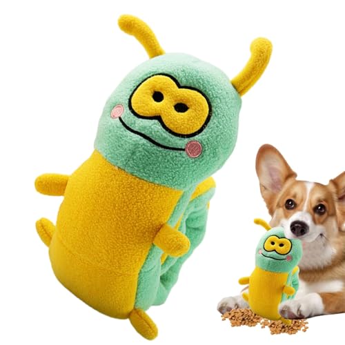 Yiurse Quietschendes Plüschspielzeug für Hunde, Plüsch-Puzzlespielzeug für Hunde,Interaktives Haustier-Anreicherungs-Cartoon-Spielzeug, quietschend | Instinkttraining-Futtersuchspielzeug für von Yiurse