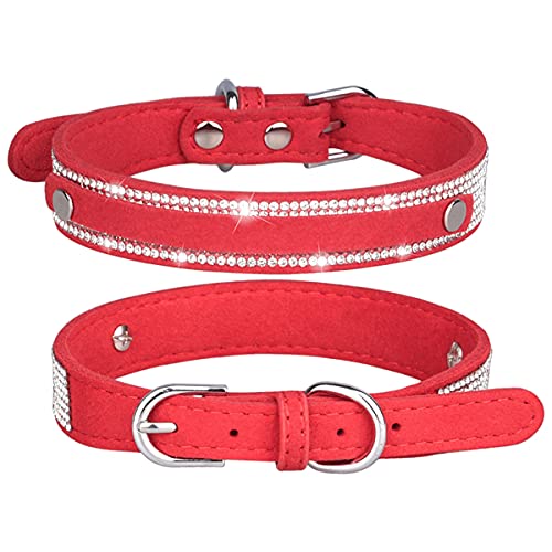 Yiwong DIY Hundename Strasshalsband, Anpassbares Strass-Trendhalsband für Hunde (Strasssteine ​​müssen separat erworben Werden) von Yiwong