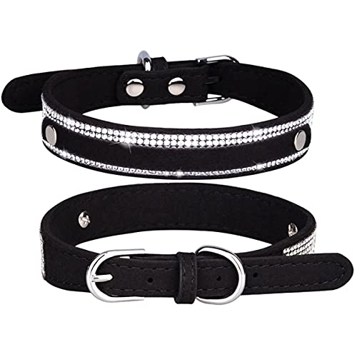 Yiwong DIY Hundename Strasshalsband, Anpassbares Strass-Trendhalsband für Hunde (Strasssteine ​​müssen separat erworben Werden) von Yiwong