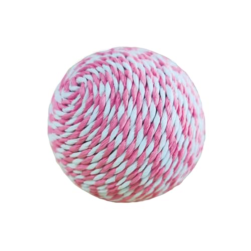 Yixunnice Molar Bissfester übergroßer Papierseil-Spielzeugball (Rosa und Weiß) von Yixunnice