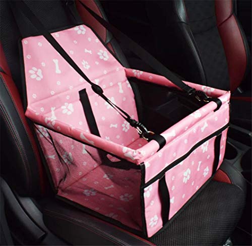 Yiyida Hundeautositz Hunde Autositzbezug Transportbox wasserdichte Hundesitz Rückbank & Vordersitz faltbar Auto Sitzerhöhung, Autoschondecke mit verstellbarem Sicherheitsgurt, 40x30x25cm von Yiyida