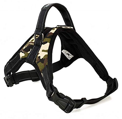 Yiyida Hundeweste mit reflektierenden Nähten, verstellbar, für kleine und mittelgroße Hunde, Training (Camouflage XL) von Yiyida