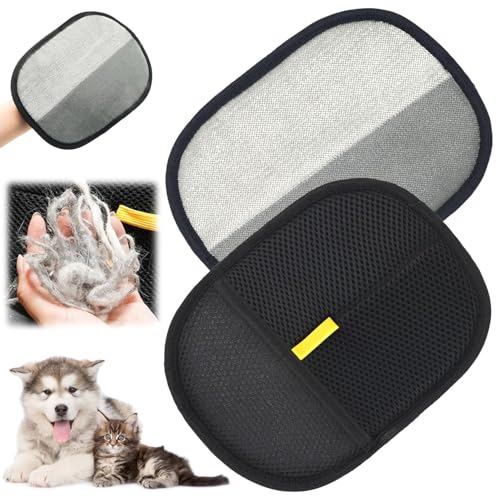 Yizemay Katzen Handschuhe, Waschhandschuh Hund, Katzenbürsten für Sanftes Haaren, Katzenbürste Kurzhaar, Katzen Hunde Bürsten, Pet mit Bürsten für Kurzes und Langes Fell (A) von Yizemay