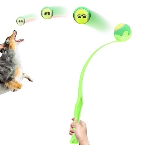 Yjkedfh Ballschleuder Ball Für Hunde Launcher, Interaktives Apportierspielzeug Für Hunde | Haustierzubehör, Weitwurf-Technologie Für Aktives Apportieren, Wurfgerät Hundespielzeug von Yjkedfh