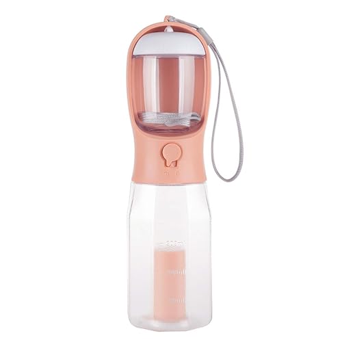 600 ml Haustier-Wasserflasche, tragbar, 3-in-1-Hunde-Wasserflasche, multifunktionaler Wasserflaschenspender für Hunde, Katzen, Kaninchen, Welpen und andere Haustiere zum Spazierengehen, Wandern, von Ylaptew