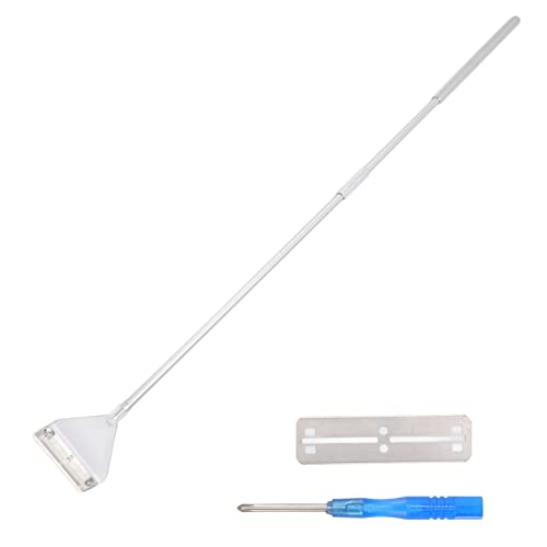 Aquarium Scraper Cleaner Kit, Multipurpose Aluminium Handle, Resistant ABS Head, Includes Replaceable Blade for Quick Assembly, Ideal for Scraping Sand, Cleaning von Ylwxzenith