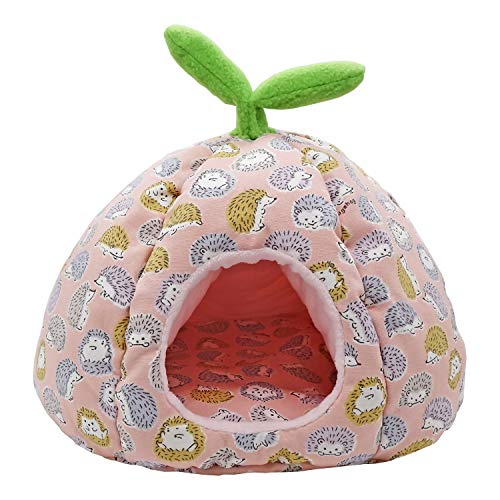 Ymid Select Handgefertigter Schlafsack, Hideout Höhle Habitat für Igel, Meerschweinchen, Hamster, Frettchen, Eichhörnchen, Kleintierbett, Nest, Haus, Käfig, tragbar, großes Kissen (Pink) von Ymid Select